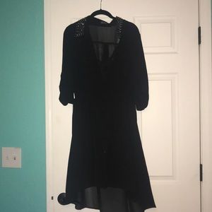 Black high low dress (comes with a black slip)